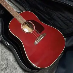GIBSON J-45 STANDARD ACOUSTIC GUITAR WINE RED GLOSS - NEW CONDITION