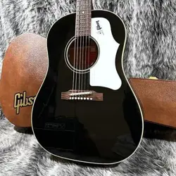 GIBSON 60S J-45 ORIGINAL ACOUSTIC GUITAR, EBONY, EXCELLENT CONDITION