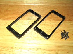 GIBSON 1973 BLACK M8 HUMBUCKER PICKUP RINGS