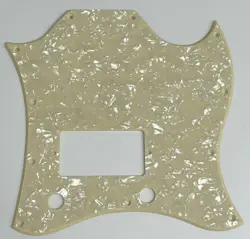 FOR FIT GIBSON SG STANDARD SINGLE HUMBUCKER GUITAR PICKGUARD 1 PLY CREAM PEARL