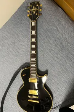 ORVILLE BY GIBSON  LES PAUL CUSTOM TYPE COLOR BLACK ELECTRIC GUITAR