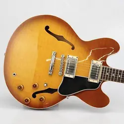 GIBSON MEMPHIS ES-335 SEMI-HOLLOW BURST ELECTRIC GUITAR W/ ORIGINAL CASE #54463