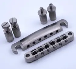 TITANIUM ALLOY TUNE-O-MATIC ROLLER BRIDGE TAILPIECE FIT GIBSON EPIPHONE LES PAUL