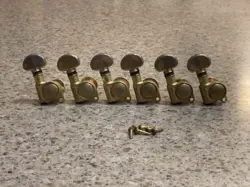 VINTAGE GROVER TUNERS GOLD 6 INLINE GIBSON ESP