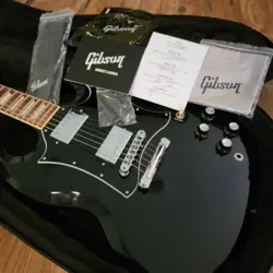 2023 GIBSON USA SG STANDARD ELECTRIC GUITAR BLACK W/CASE & CANDY CLEAN!