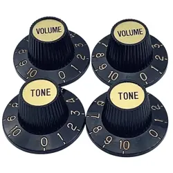 NEW VOLUME & TONE WITCH HAT KNOBS FOR USA SPLIT SHAFT POTS GIBSON EPIPHONE GOLD