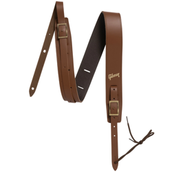 GIBSON ASTRBDR-BRN THE TROUBADOUR BROWN GUITAR STRAP GENUINE