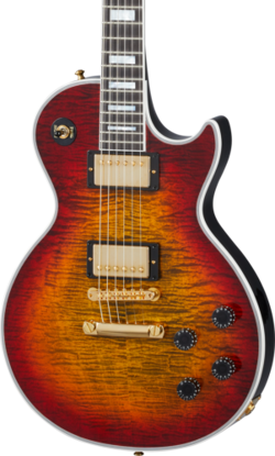 GIBSON CUSTOM SHOP LES PAUL AXCESS CUSTOM FIGURED TOP BENGAL BURST W/CASE