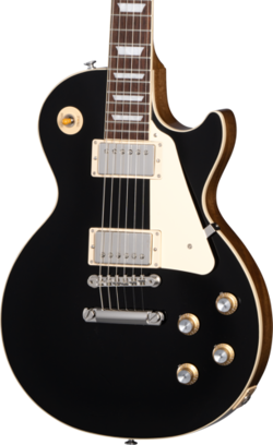 GIBSON LES PAUL STANDARD 60S PLAIN TOP EBONY TOP W/CASE