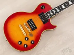 1973 GIBSON LES PAUL CUSTOM VINTAGE GUITAR CHERRY SUNBURST W/ TIM SHAW PAFS