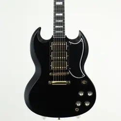 GIBSON CUSTOM SHOP LIMITED RUN SG CUSTOM 3-PICKUP EBONY GLOSS EBONY