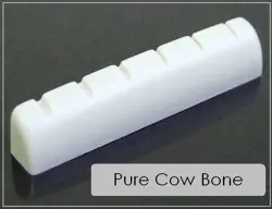 ALWAYSHANDCRAFTED SLOTTED LEFTY BONE NUT HANDMADE FOR GIBSON GUITAR