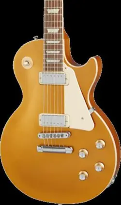 GIBSON LES PAUL DELUXE 70S GOLD TOP W/CASE
