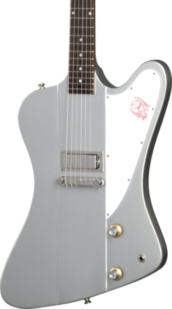 EPIPHONE INSPIRED BY GIBSON CUSTOM 1963 FIREBIRD I SILVER MIST W/CASE