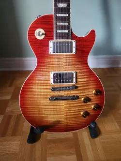 GIBSON LES PAUL STANDARD HERITAGE CHERRY SUNBURST AAA MAPLE FLAME