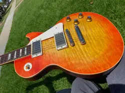 2005 GIBSON LES PAUL STANDARD FADED TANGERINE FLAMETOP 60'S DUNCAN ANTIQUITY