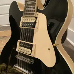 HANDMADE REPLICA OF A GIBSON ES-335, ZEBRA SEYMOUR DUNCAN PICK UPS, GATOR CASE.