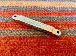 VINTAGE 1960'S GIBSON PATENT NO TUNE-MATIC GUITAR BRIDGE-CHROME -DAMAGED-AS-IS