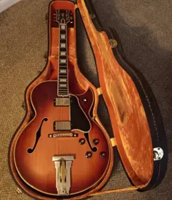 VINTAGE 1965 GIBSON L-5 CES SUNBURST ARCHTOP FLORENTINE HOLLOWBODY GUITAR W CASE