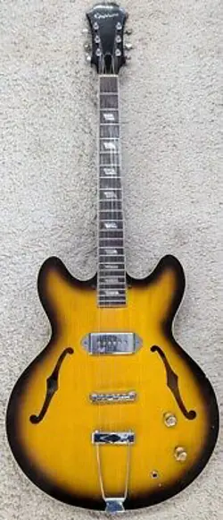 1966-1969 EPIPHONE E230T SINGLE PICKUP CASINO ELECTRIC GUITAR WITH GIBSON CASE