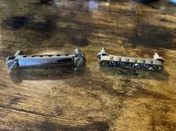GENUINE GIBSON TUNE-O-MATIC NASHVILLE BRIDGE API ALUMINUM STOP TAIL PIECE CHROME