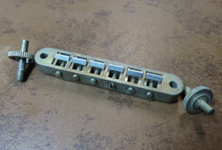 AGED NASHVILLE TUNE-O-MATIC BRIDGE RELIC NICKEL FITS GIBSON LES PAUL SG
