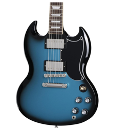 GIBSON SG STANDARD 61 STOP BAR PELHAM BLUE BURST W/CASE, SG6100PKNH1