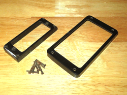 GIBSON 1971 BLACK EB 3 BASS PICKUP RINGS