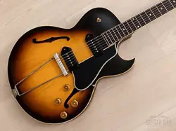 1956 GIBSON ES-225 TD VINTAGE HOLLOWBODY GUITAR SUNBURST, COLLECTOR-GRADE, CASE