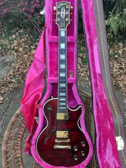 2007 GIBSON LES PAUL CUSTOM 1968 REISSUE RARE TIGER RED FIGURED TOP!