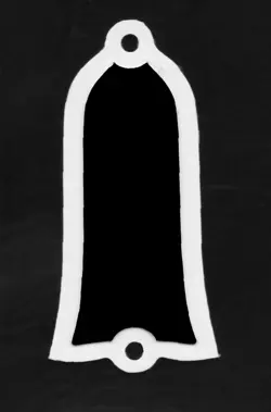 VINTAGE FLARED-BELL TRUSS ROD COVER 2-PLY FOR GIBSON L-5  LES PAUL W/ SCREWS