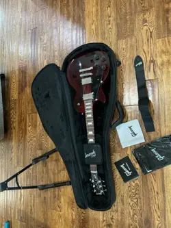 LEFT HANDED 2022 GIBSON LPST00WRCH1 LES PAUL STUDIO RED WINE ELECTRIC GUITAR