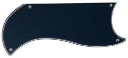 3 PLY BLACK PICKGUARD GUITAR PARTS FOR GIBSON SG CUSTOM 3 PICKUP STYLE