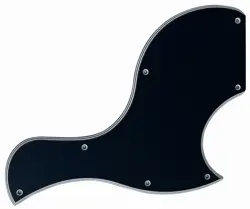 5 PLY BLACK PICKGUARD GUITAR PARTS FOR GIBSON LES PAUL SG JUNIOR STYLE