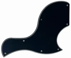 3 PLY BLACK PICKGUARD GUITAR PARTS FOR GIBSON LES PAUL SG JUNIOR STYLE