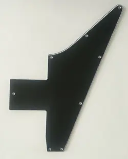 FOR GIBSON EXPLORER 76 REISSUE BLANK GUITAR PICKGUARD SCRATCH PLATE,3 PLY BLACK