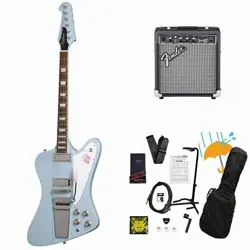 EPIPHONE INSPIRED BY GIBSON CUSTOM 1963 FIREBIRD V MAESTRO VIBROLA FROST BLUE FE