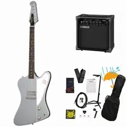 EPIPHONE INSPIRED BY GIBSON CUSTOM 1963 FIREBIRD I SILVER MIST YAMAHA GA15II AMP