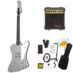 EPIPHONE INSPIRED BY GIBSON CUSTOM 1963 FIREBIRD I SILVER MIST PG-10 AMPLIFIER I