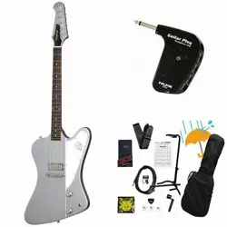 EPIPHONE INSPIRED BY GIBSON CUSTOM 1963 FIREBIRD I SILVER MIST GP-1 AMPLIFIER IN