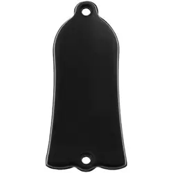 ALLPARTS GIBSON TRUSS ROD COVER, BLACK W/ WHITE OUTLINE