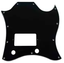 CUSTOM FOR GIBSON SG STANDARD SINGLE HUMBUCKER GUITAR PICKGUARD,3 PLY BLACK