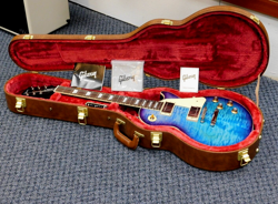 2021 GIBSON LES PAUL STANDARD '60S FIGURED TOP ELECTRIC GUITAR! BLUEBERRY BURST!