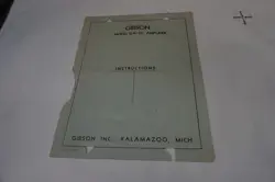 VINTAGE GIBSON MODEL GA-30 AMPLIFIER SCHEMATIC