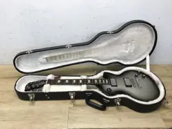 2010 GIBSON LES PAUL STUDIO SILVER BURST ELECTRIC GUITAR W/ ORIGINAL HARD CASE