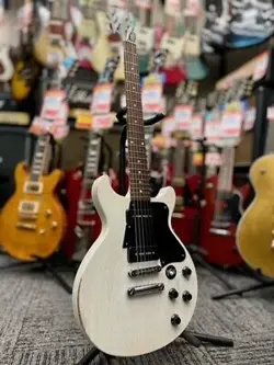 GIBSON LES PAUL FADED DC -WORN WHITE- 2006 USED ELECTRIC GUITAR