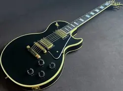 GIBSON LES PAUL CUSTOM EBONY 1990 USED ELECTRIC GUITAR