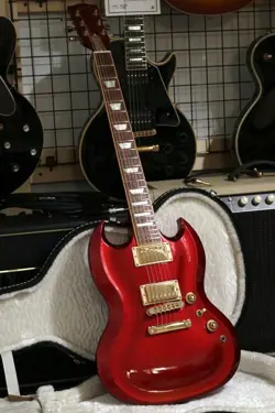 GIBSON SG DIABLO GUITAR OF THE MONTH GOTM FEBRUARY 2008 LIMITED ELECTRIC GUITAR