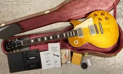 GIBSON CS HC 1958 LES PAUL STANDARD REISSUE HARD ROCK MAPLE LEMON BURST VOS