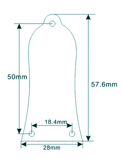 FOR GIBSON EPIPHONE GUITAR TRUSS ROD COVER 3 HOLES STYLE BLACK GUITAR PICKGUARD